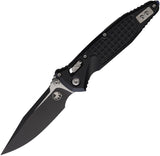 Microtech Socom Ram-Lok Black Frag Aluminum Folding M390MK Spear Pt Knife 160RL1FR