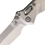 Microtech Socom Marfione Ram-Lok Stonewash Titanium Folding M390MK Spear Pt Knife 160RLS10SMS4