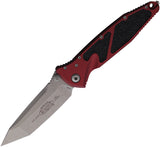 Microtech Socom Elite Linerlock Merlot Red Aluminum & Traction Folding Apocalyptic Knife 16110APMR