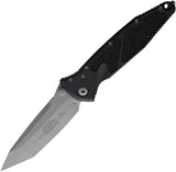 Microtech Socom Elite Linerlock Black Aluminum & Traction Folding Apocalyptic Tanto Knife 16110AP
