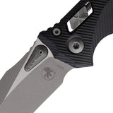 Microtech Amphibian Ram-Lok Black Fluted G10 Folding Apocalyptic M390MK Knife 16138