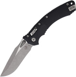 Microtech Amphibian Ram-Lok Black Fluted Aluminum Folding Apocalyptic M390MK Knife 16150