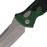 Microtech Automatic Socom Elite Knife Button Lock Emerald Green Aluminum & Traction Apocalyptic Blade 161A10APEG