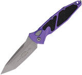 Microtech Automatic Socom Elite Knife Button Lock Purple Aluminum & Traction Apocalyptic Tanto Blade 161A10APPU
