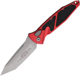 Microtech Automatic Socom Elite Knife Button Lock Red Aluminum & Traction Apocalyptic Blade 161A10APRD