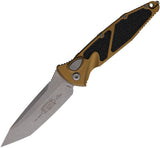 Microtech Automatic Socom Elite Knife Button Lock Tan Aluminum & Traction Apocalyptic Blade 161A10APTA