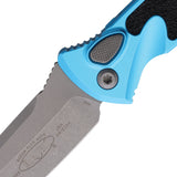 Microtech Automatic Socom Elite Knife Button Lock Turquoise Aluminum & Traction Apocalyptic Blade 161A10APTQ