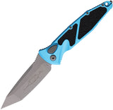Microtech Automatic Socom Elite Knife Button Lock Turquoise Aluminum & Traction Apocalyptic Blade 161A10APTQ