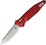 Microtech Socom Ram-Lok Red Frag Aluminum Folding M390MK Tanto Knife 161RL10FRRD