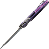 Microtech Socom Marfione Ram-Lok Purple Haze Titanium & Traction Folding M390MK Tanto Knife 161RL10MS6