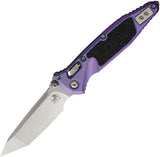 Microtech Socom Marfione Ram-Lok Purple Haze Titanium & Traction Folding M390MK Tanto Knife 161RL10MS6
