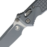 Microtech Socom Ram-Lok Storm Gray Frag Aluminum Folding M390MK Tanto Knife 161RL1FRCSMZ