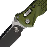 Microtech Socom Ram-Lok OD Green Frag Aluminum Folding Two-Tone M390MK Tanto Knife 161RL1FROD