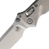 Microtech Socom Marfione Ram-Lok Stonewash Titanium Folding M390MK Tanto Knife 161RLS10MS4