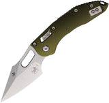 Microtech Stitch Ram-Lok OD Green Fluted Aluminum Folding M390MK Pocket Knife 16660