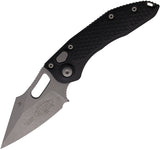 Microtech Automatic Stitch Knife Button Lock Black Aluminum Apocalyptic Spear Pt Blade 16910AP