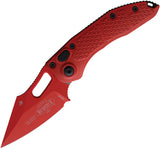 Microtech Automatic Stitch Knife Button Lock Red Aluminum Cerakote Wharncliffe Blade 1691RDX5Z