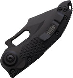 Microtech Automatic Stitch Knife Button Lock Blackout Aluminum Spear Pt Blade 1691T