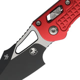 Microtech Mini Stitch Ram-Lok Red Frag Aluminum Folding Two-Tone M390MK Knife 169MRL1FRRD