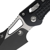 Microtech Mini Stitch Ram-Lok Black Frag Aluminum Folding Two-Tone M390MK Knife 169MRL1FR