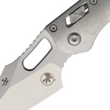 Microtech Stitch Ram-Lok Marfione Stonewash Titanium Folding M390MK Knife 169RL10MS1