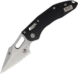 Microtech Stitch Ram-Lok Black Frag Aluminum Folding M390MK Serrated Knife 169RL12FR