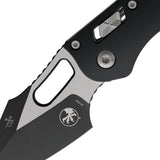 Microtech Stitch Ram-Lok Black Smooth Aluminum Folding Tactical M390MK Knife 169RL1