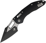 Microtech Stitch Ram-Lok Black Smooth Aluminum Folding Tactical M390MK Knife 169RL1