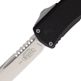 Microtech Automatic Hera II Mini OTF Knife Black Aluminum Stonewash Drop Pt Blade 1703M10