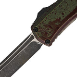 Microtech Auto Hera II Mini OTF Knife Outbreak Green Aluminum Tanto Blade 1704M1OBDS