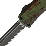 Microtech Auto Hera II Mini OTF Knife Outbreak Green Aluminum Serrated Tanto Blade 1704M3OBDS