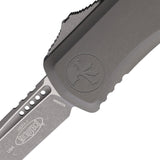 Microtech Automatic Hera II OTF Knife Stonewash Aluminum Apocalyptic Recurve Blade 170510APNC