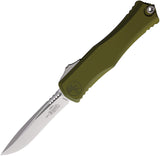 Microtech Automatic Hera II OTF Knife OD Green Aluminum Recurve Blade 170510OD