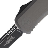 Microtech Automatic Hera II OTF Knife Stonewash Aluminum Two-Tone Recurve Blade 17051NC