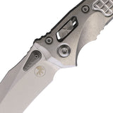 Microtech Amphibian Marfione Ram-Lok Stonewash Frag Titanium Folding M390MK Knife 18754
