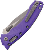 Microtech Amphibian Ram-Lok Purple Fluted Aluminum Folding Apocalyptic M390MK Serrated Knife 18886