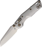 Microtech Standard Issue MSI Mini Marfione Ram-Lok Stonewash Fluted Titanium Folding M390MK Knife 19893