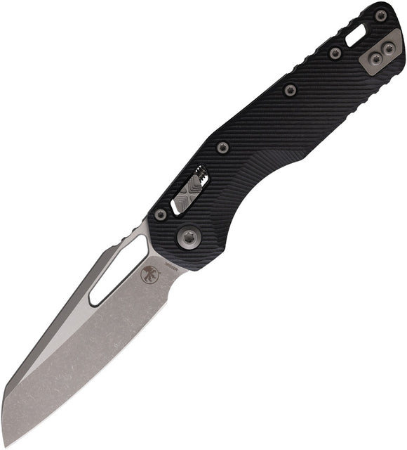 Microtech Standard Issue MSI Ram-Lok Black Fluted G10 Folding Bohler M390MK Knife 21010APFLGTB