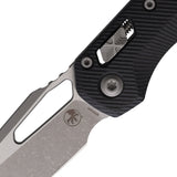 Microtech Standard Issue MSI Ram-Lok Black Fluted G10 Folding Bohler M390MK Knife 21010APFLGTB