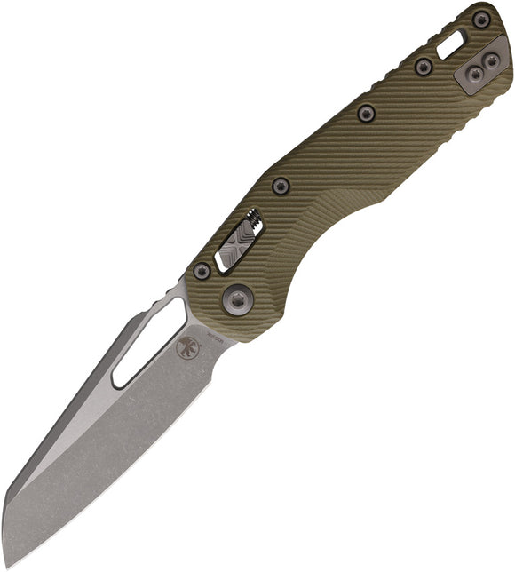 Microtech Standard Issue MSI Ram-Lok OD Green Fluted G10 Folding Bohler M390MK Knife 21010APFLGTO