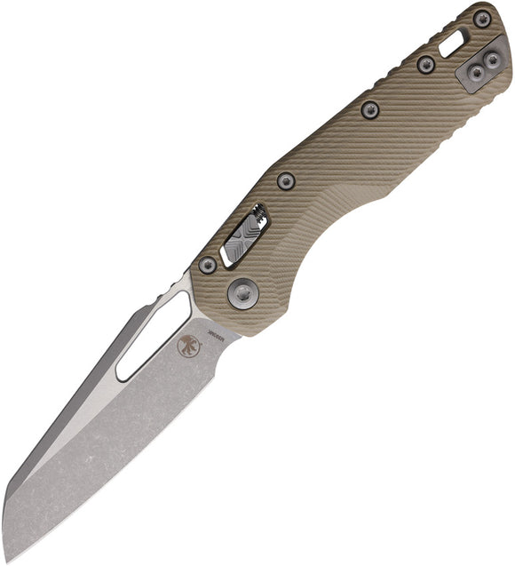 Microtech Standard Issue MSI Ram-Lok Tan Fluted G10 Folding Bohler M390MK Knife 21010APFLGTT