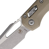 Microtech Standard Issue MSI Ram-Lok Tan Fluted G10 Folding Bohler M390MK Knife 21010APFLGTT