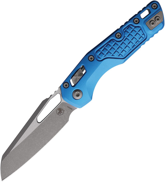Microtech Standard Issue MSI Ram-Lok Blue Frag Aluminum Folding M390MK Knife 21010APFRBL