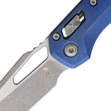 Microtech Standard Issue MSI Marfione Ram-Lok Antique Blue Titanium Folding M390MK Knife 21010APMS2