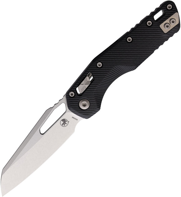 Microtech Standard Issue MSI Ram-Lok Black Fluted G10 Folding Bohler M390MK Knife 21010FLGTBK