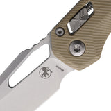 Microtech Standard Issue MSI Ram-Lok Tan G10 Folding M390MK Knife 21010FLGTTA