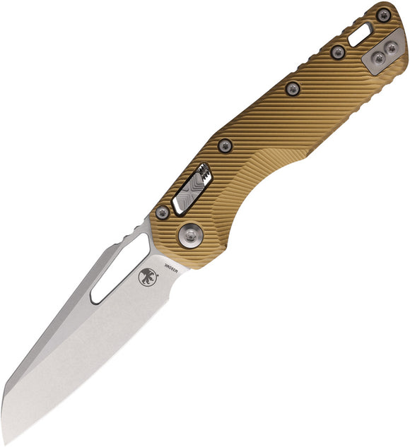 Microtech Standard Issue MSI Ram-Lok Tan Fluted Aluminum Folding M390MK Knife 21010FLTA
