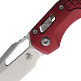 Microtech Standard Issue MSI Ram-Lok Merlot Red Frag Aluminum Folding M390MK Knife 21010FRMR