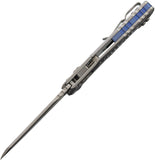 Microtech Standard Issue MSI Marfione Ram-Lok Stonewash Frag Titanium Folding M390MK Knife 21010FRMS2