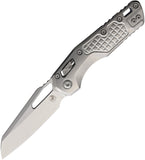 Microtech Standard Issue MSI Marfione Ram-Lok Stonewash Frag Titanium Folding M390MK Knife 21010FRMS2